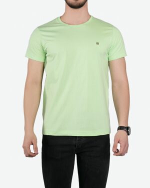 تی شرت ساده‌ی کانی راش - سبز پسته ای - روبه‌رو