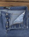 شلوار جین مردانه ساده راسته - آبی - دکمه جلو