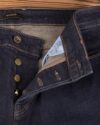 شلوار جین راسته سرمه ای تیره مردانه - سرمه ای - دکمه