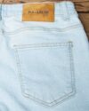شلوار جین زاپ دار مردانه - آبی روشن - جزئیات ۲