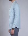 پیراهن مردانه یقه دیپلمات جین - آبی روشن - بغل