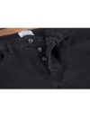 شلوار جین مشکی ساده مردانه - مشکی - دکمه