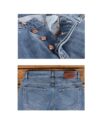 شلوار جین آبی راسته مردانه - آبی - جزییات