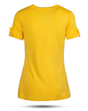 تیشرت زنانه 0848- زرد (1)
