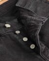 شلوار جین مردانه اسپرت - دودی تیره - دکمه