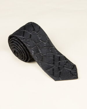 کراوات مشکی طرح دار - مشکی
