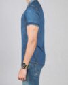 پیراهن جین مردانه یقه دیپلمات - آبی - بغل