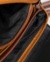 کیف دوشی چرم مصنوعی زنانه - قهوه ای - زیپ