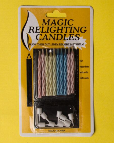 شمع جادویی راه‌راه 10تایی - چند رنگ - بسته بندی