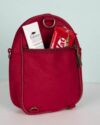کیف دوشی اسپرت طرح‌دار قرمز-قرمز-جیب دوم
