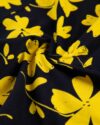 پیراهن نخی طرح دار زنانه- زرد (9)