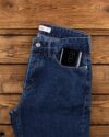 شلوار جین 98303- آبی کاربنی- جیب