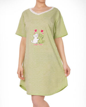 پیراهن زنانه 0818- سبز زمردی (1)