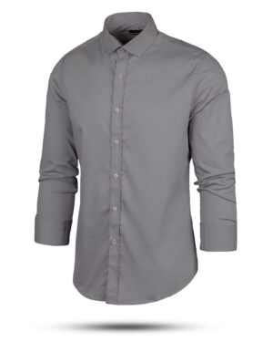 پیراهن کتان مردانه VK9915- خاکستری (1)