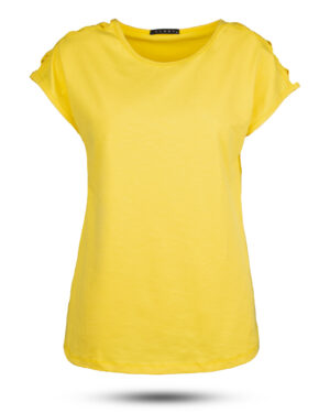 تیشرت دخترانه 0707- - زرد (1)