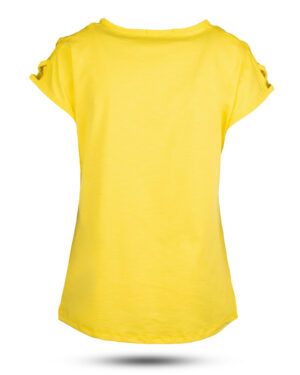 تیشرت دخترانه 0707- - زرد (2)
