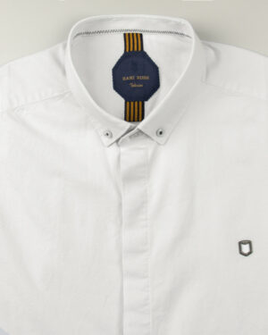 پیراهن آستین کوتاه مردانه 4004- سفید (3)
