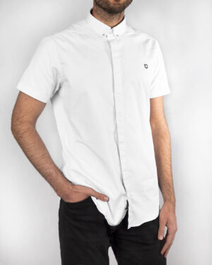 پیراهن آستین کوتاه مردانه 4004- سفید (4)