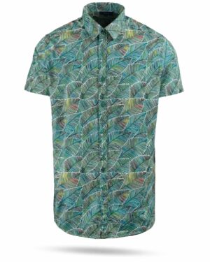 پیراهن مردانه هاوایی 4040- سبز (1)