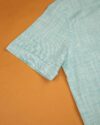 پیراهن مردانه آستین کوتاه VK992- سبز دریایی (3)