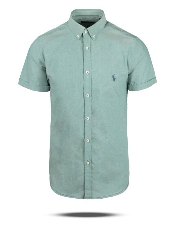پیراهن آستین کوتاه مردانه 11041-T3 - سبزآبی